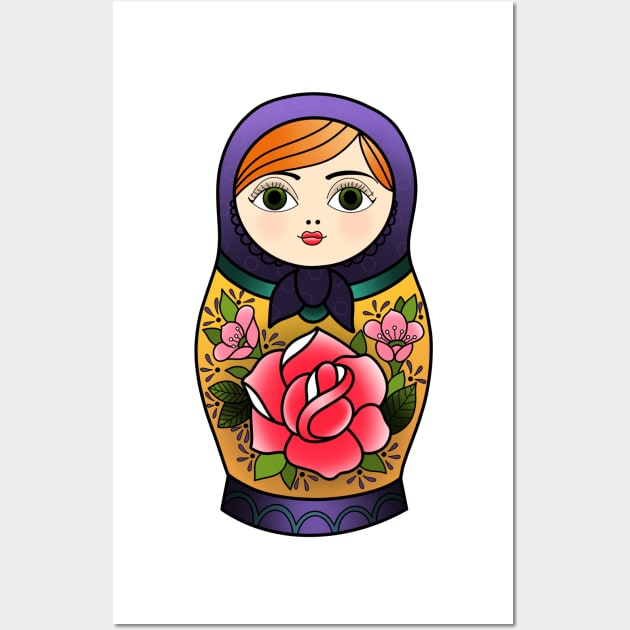 Babushka Doll Wall Art by ladyjrae